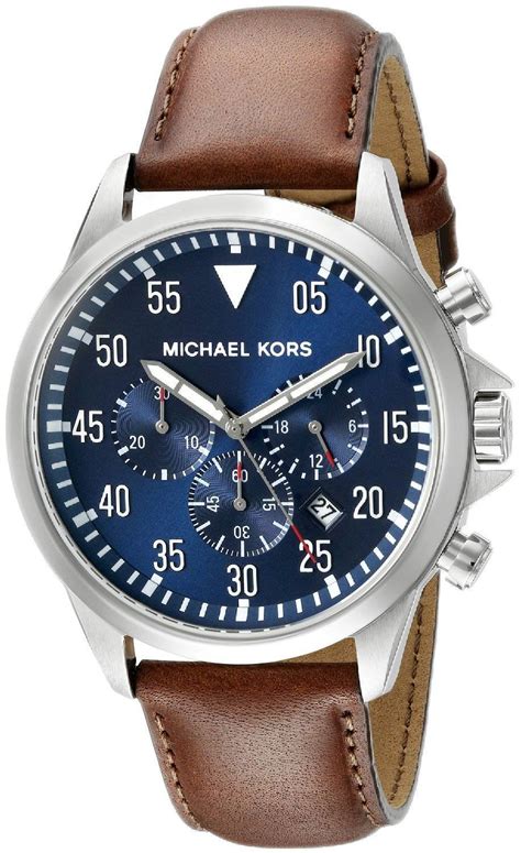 michael kors herrenuhr silber blau|Men's Blue Designer Watches .